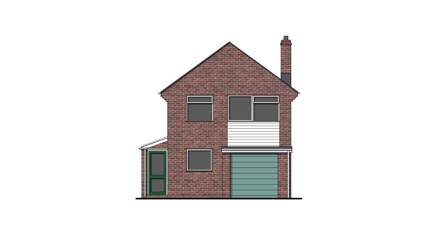 garage conversion extension bi fold doors existing front elevation plan drawing