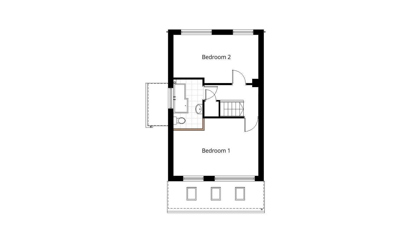 garage conversion extension bi fold doors proposed first floor plan drawing