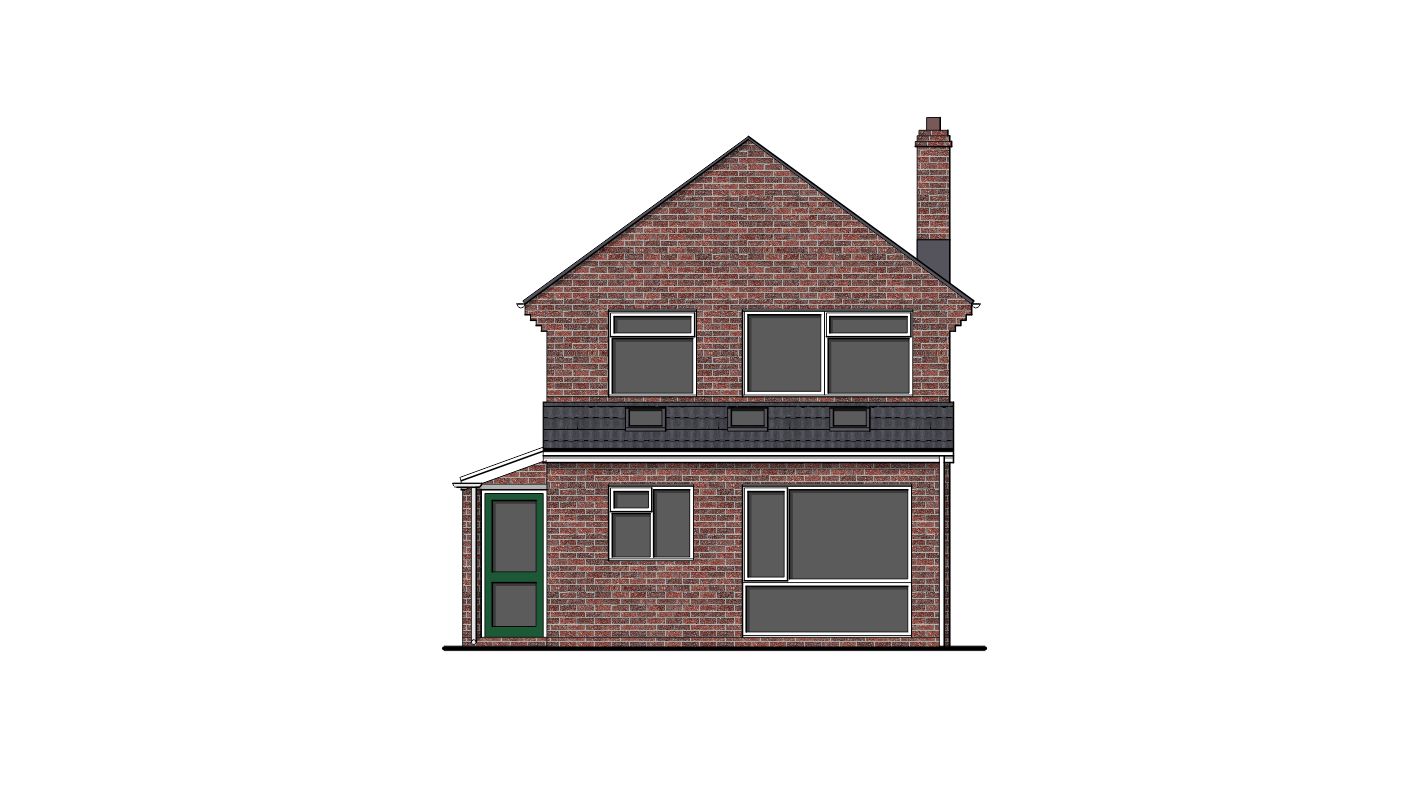 garage conversion extension bi fold doors proposed front elevation plan drawing