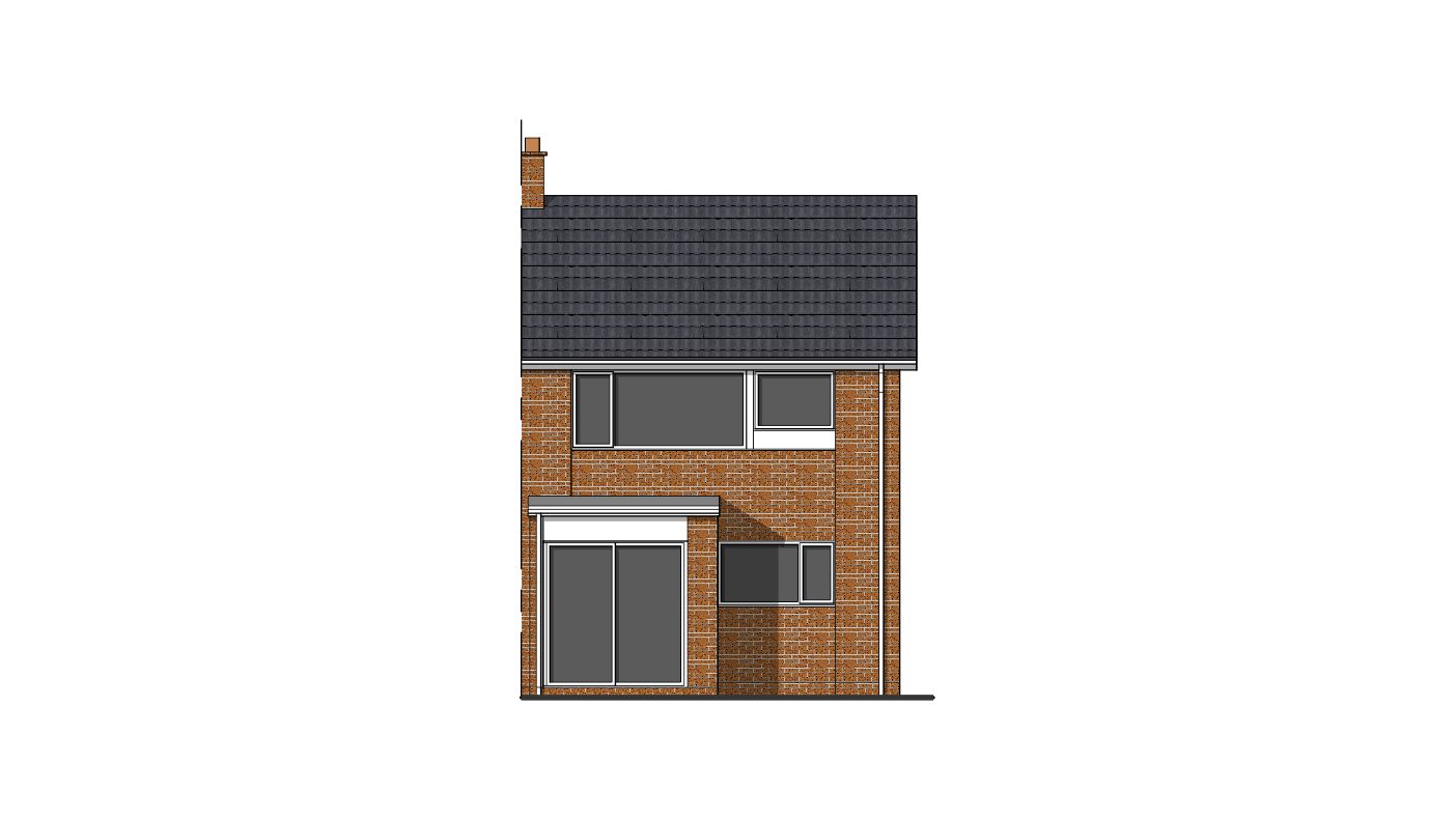 single storey rear extension permitted development drawings existing rear elevation