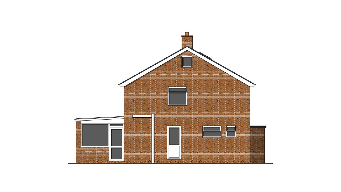 single storey rear extension permitted development drawings existing side elevation