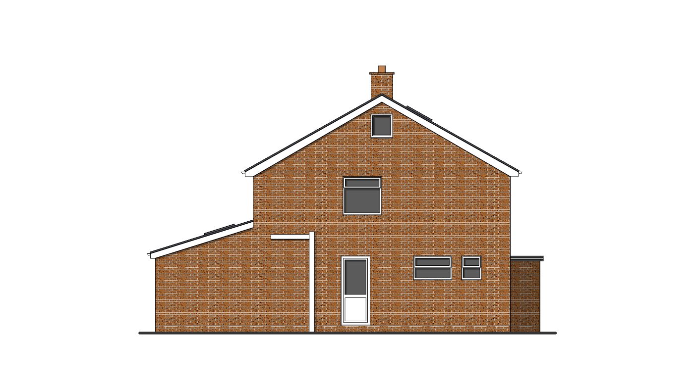 single storey rear extension permitted development drawings proposed side elevation